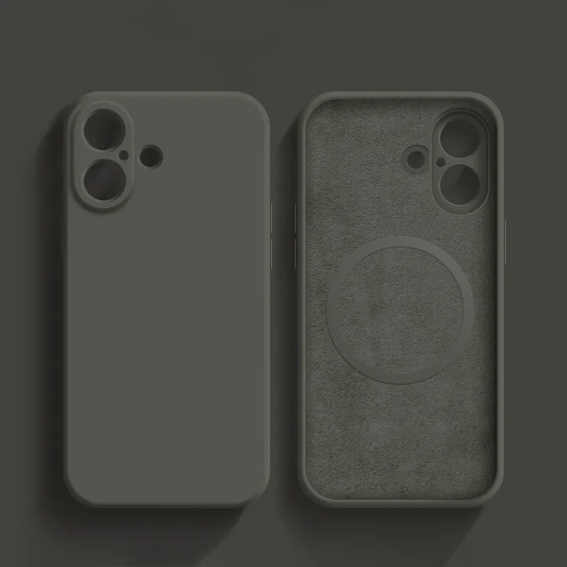 Magnetic Silicone Protective Case for iPhone 15 Pro Max / 14 Plus