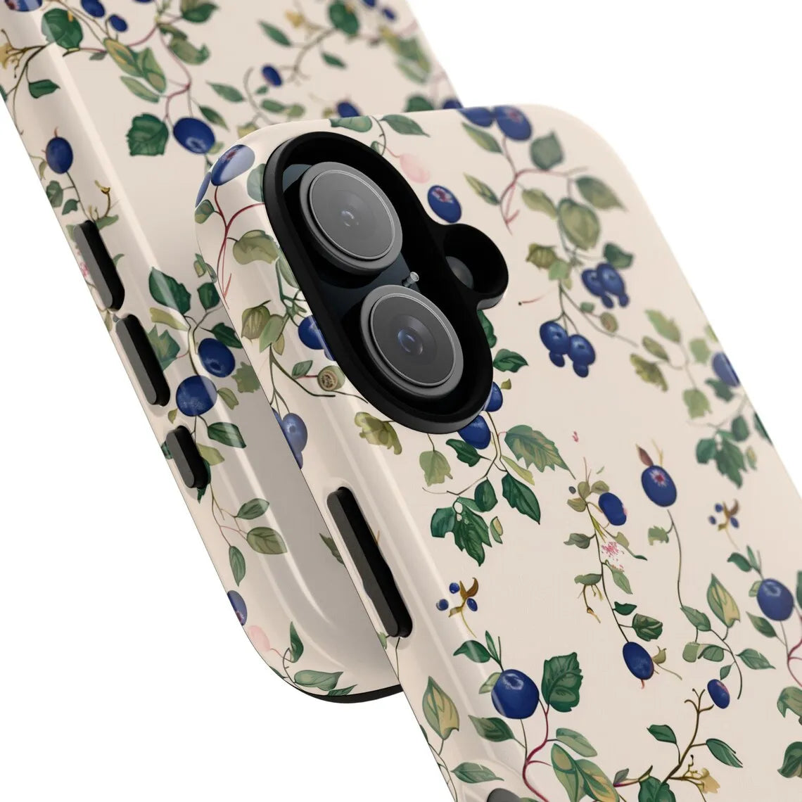 Blueberry Luxury Design Case for iPhone 17 16 15 14 13 12 11 Pro Max Plus