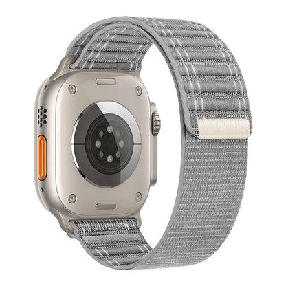 Nylon Wave Pattern Strap for Apple Watch Ultra 2 & Series 10–3, Adjustable 38–49mm Band