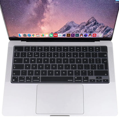 Keyboard Cover for MacBook Air/Pro M1 M2 M3 13.6" 14" 16" with Touch ID