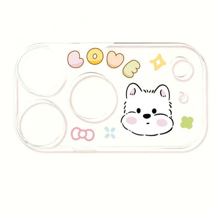 Cute Cartoon Animal Lens Cover for iPhone 17 Pro & 17 Pro Max