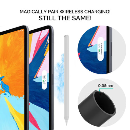 2-Pack Ultra-Thin Silicone Case for Apple Pencil Pro & 2nd Gen