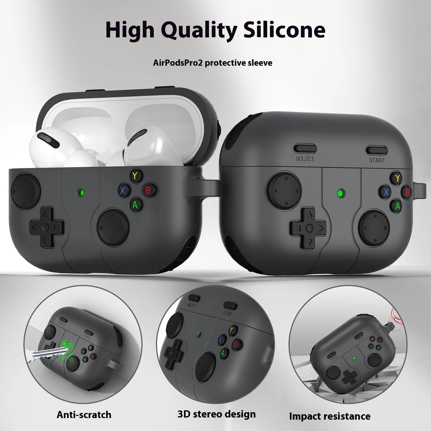 Retro Game Console Case for AirPods Pro/2/3 – Protective Earphone Cover