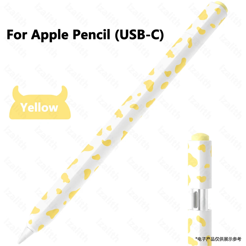 Soft Silicone Case for Apple Pencil 1/2/Pro/3 USB-C Protective Pouch