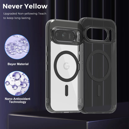 Luxury Transparent MagSafe Case for Google Pixel 10 Pro XL/9A – Solid Bumper