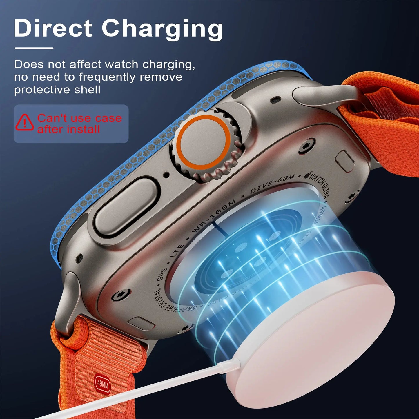 Tempered Glass Screen Protector for Apple Watch Ultra 2 49mm, Anti-Scratch Full HD Film