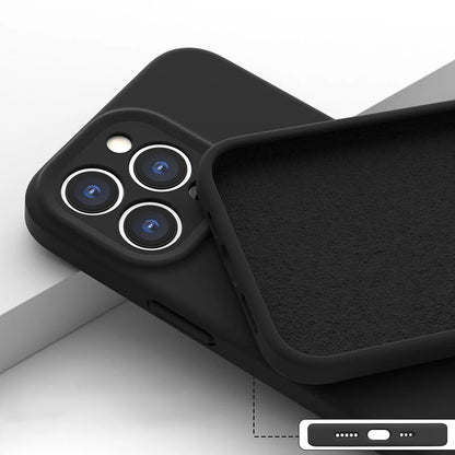 Square Liquid Silicone Case for iPhone 14 Pro Max Plus Colorful Soft