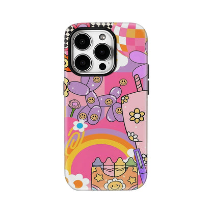 Retro Groovy Pattern Case for iPhone 17 16 15 14 13 12 11 Pro Max Plus
