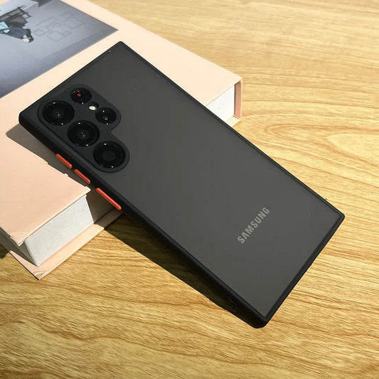 Armor Shockproof Silicone Case for Samsung Galaxy S20–S24 Ultra 5G Skin Feel Cover