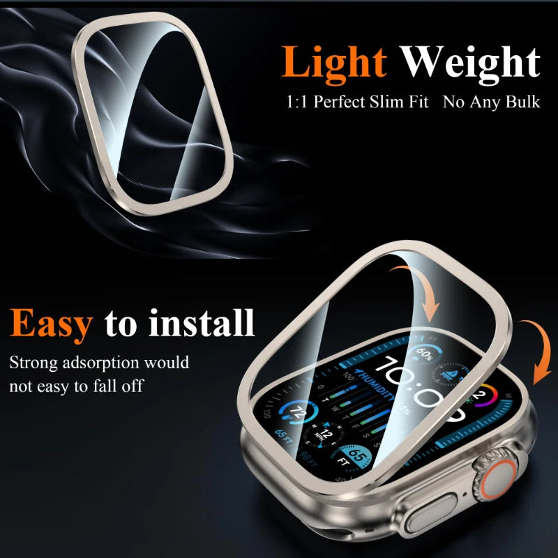 2PCS Tempered Glass Screen Protector for Apple Watch Ultra 2/1 49mm