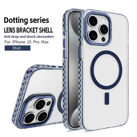 Transparent MagSafe Case for iPhone 11 12 13 Pro Max – Hybrid Armor Cover