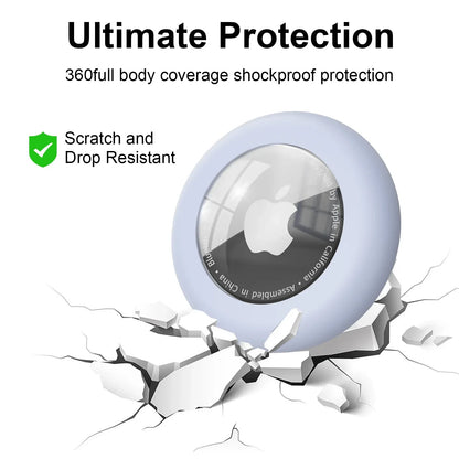Full Cover Safety Pin Case for Apple AirTag – Waterproof 360° Shell