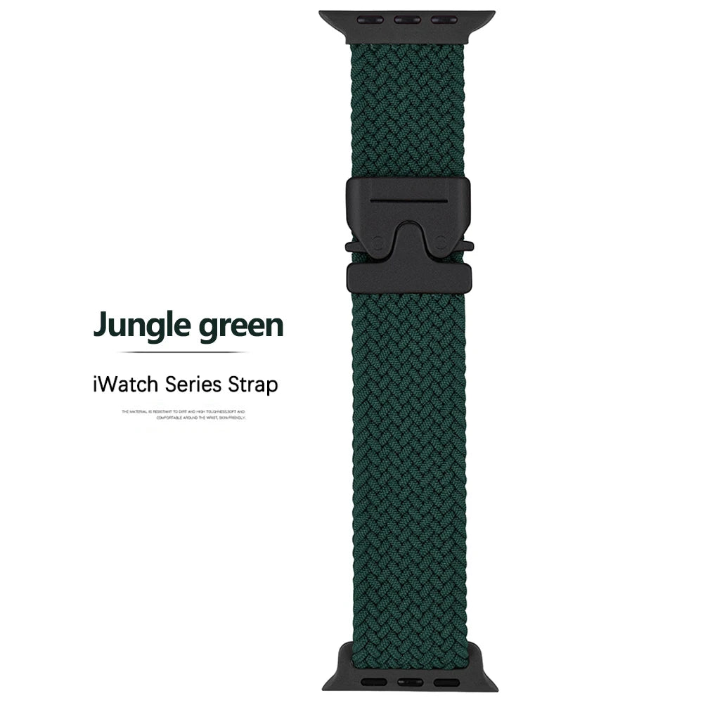 Nylon Parachute Strap for Apple Watch 41–49mm iWatch Ultra/Series 6–11 SE3