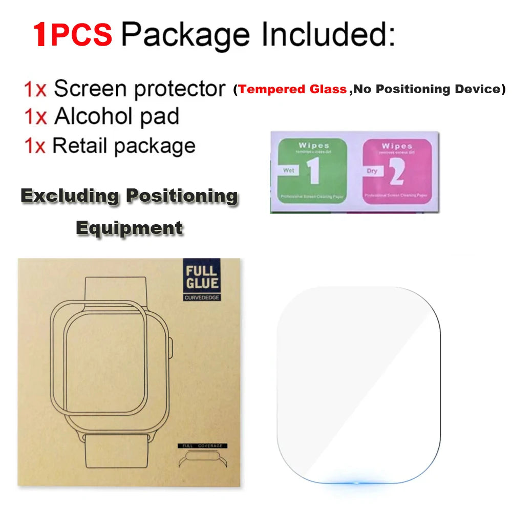 Tempered Glass for Apple Watch Ultra 1/2/3 49mm with Alignment Tool Protector