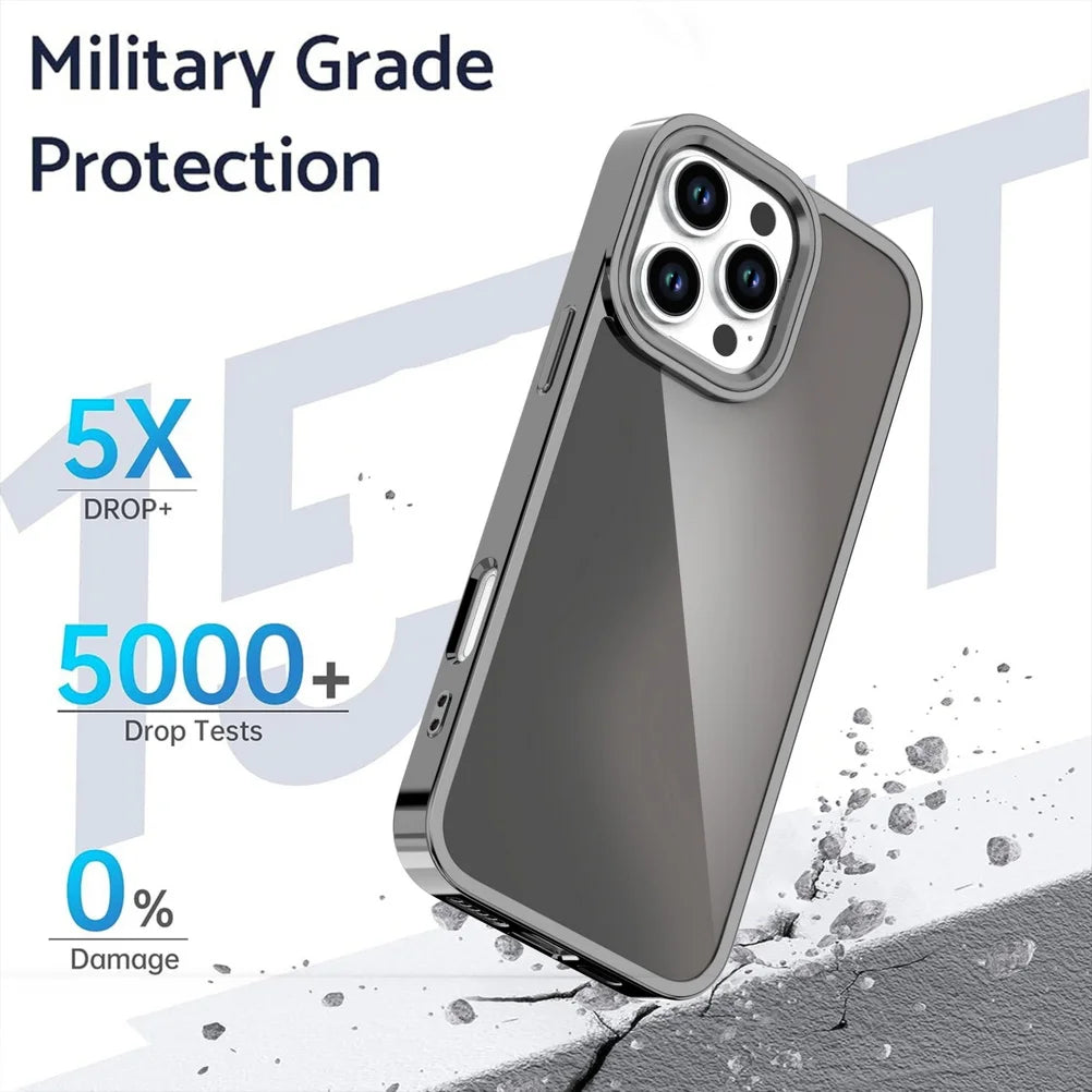 Anti-Yellow Magnetic Gradient Case w/ Metal Lens Guard for iPhone 16–11