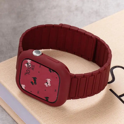 Soft Silicone Case + Strap for Apple Watch Ultra 3 & Series 11–4 SE3