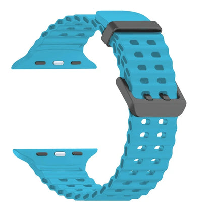 Ocean Silicone Band for Apple Watch Series 4–10 SE Ultra 2 (42–49mm)