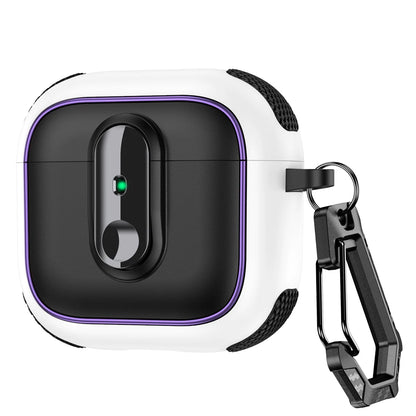 Armor Locking Earphone Case for AirPods 2/3/Pro/4 with Purple Stripes