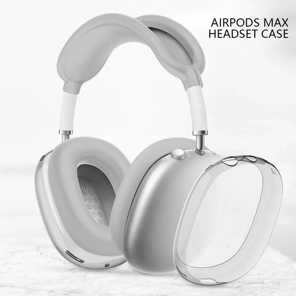 3D Transparent Anti-Scratch Case for AirPods Max - Soft Protective Cover