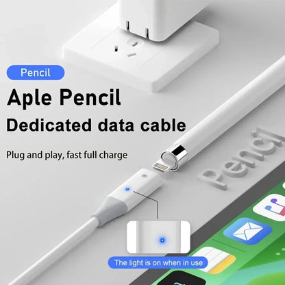USB A/Type-C Charger Cable for Apple Pencil Gen 1 with Indicator Light