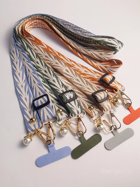 Adjustable Crossbody Phone Lanyard with Card Holder for All Mobile Phone Cases
