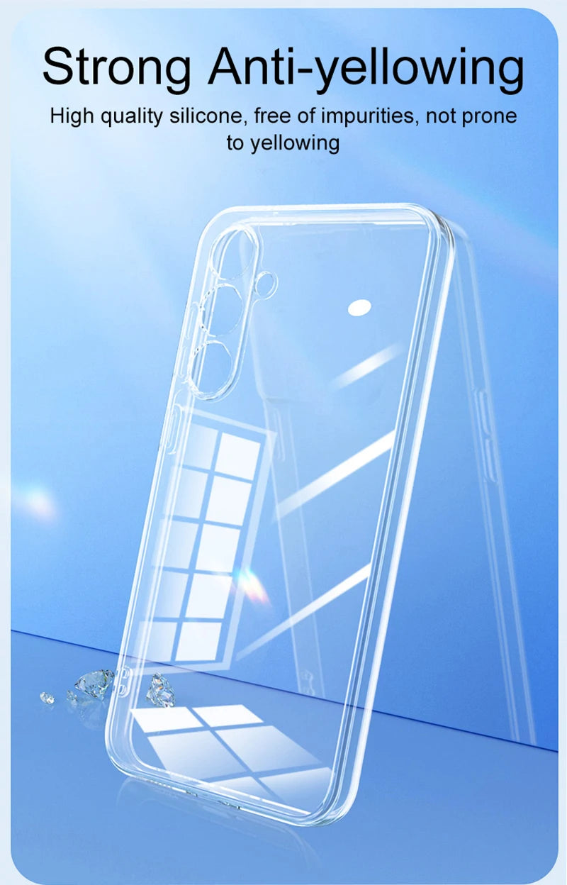 Full Camera Protection Silicone Case for Samsung Galaxy S25/S24/S23/S22/A Series