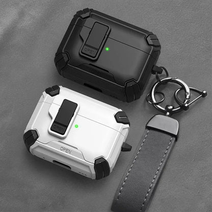 Security Lock Shockproof Cover for AirPods Pro 2 & 3, 2nd Gen 2023 Protective Case