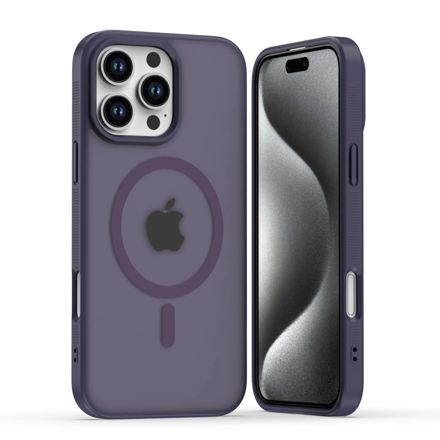 MagSafe Frosted Clear Case for iPhone 16 15 14 Pro Max Strong Magnetic