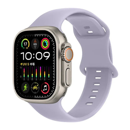 Soft Silicone Waterproof Strap for Apple Watch Ultra 2 & Series 9–SE | 49–41mm
