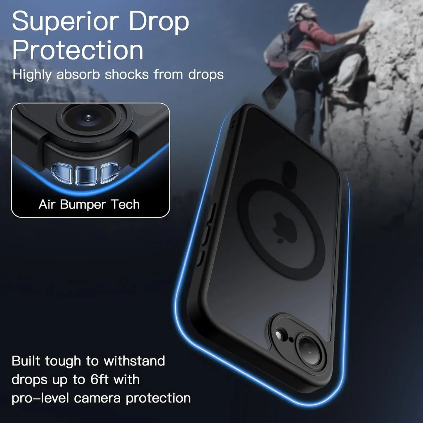 Magsafe Magnetic Wireless Charging Case for iPhone 16E 5G Shockproof Matte Cover