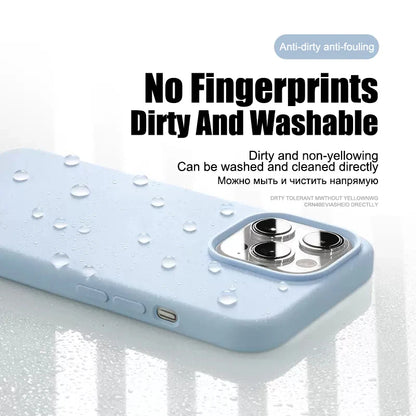 Liquid Silicone Soft Case for iPhone 12 13 Mini Pro Max Cover