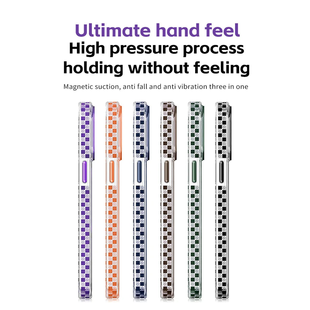 Transparent MagSafe Case for iPhone 11 12 13 Pro Max – Hybrid Armor Cover