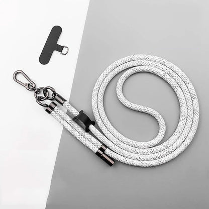 150CM Adjustable Phone Lanyard Strap, Detachable Universal Crossbody Neck Cord with Clip