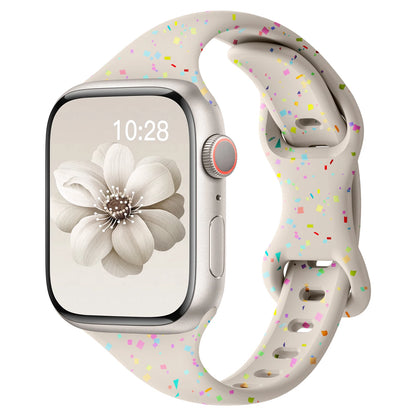 Slim Silicone Band for Apple Watch 49/45/44/42/41/40/38mm Series 10–2 SE