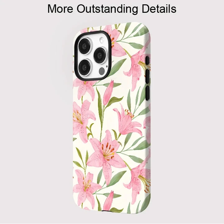 Magnetic Double-Layer Flower Case for iPhone 16–11 Pro Max Shockproof