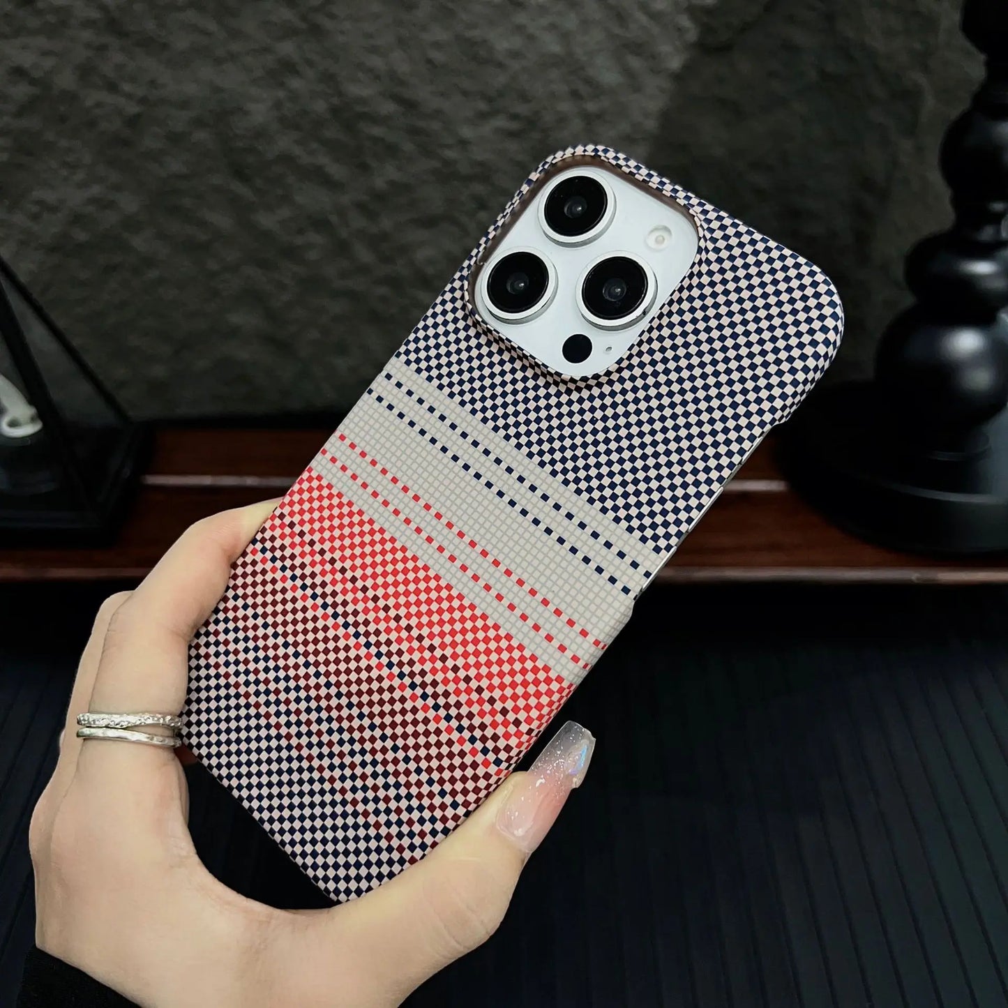 Carbon Fiber MagSafe Case for iPhone 15 14 13 Ultra Slim Magnetic Hard Cover