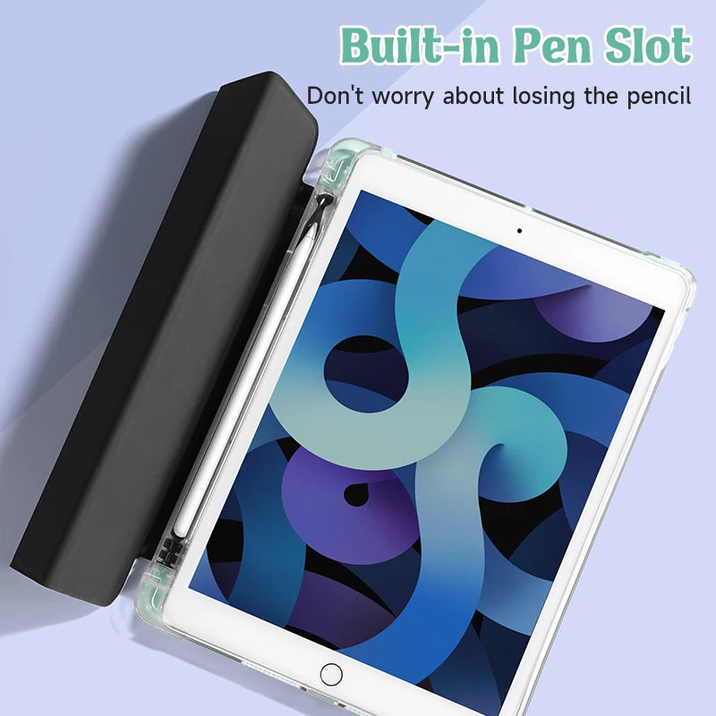 Sketch Heart iPad Case with Pen Holder – Fits 9.7", Mini 4/5, Air 4/5 10.9"