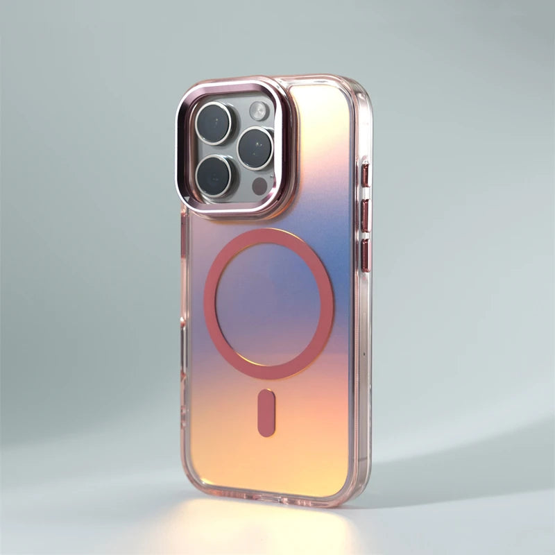 Invisible Lens Kickstand MagSafe Case for iPhone 16 15 14 13 12 Pro Max