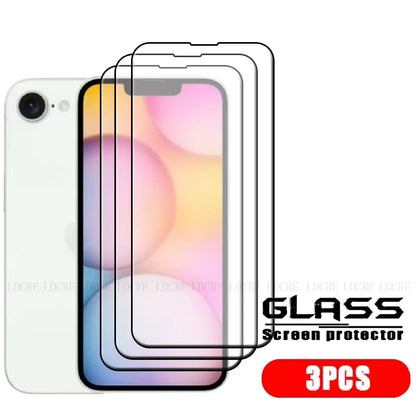 4-Pack Full Cover Tempered Glass Screen Protector for iPhone 16e – 9H HD