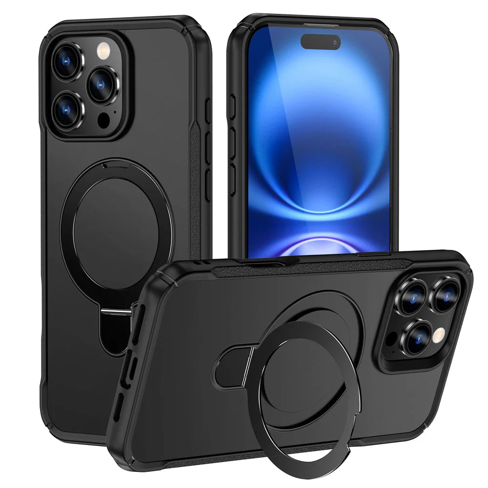 MagSafe Fold Stand Magnetic Case for iPhone 17 16 15 14 13 12 11 Pro Max