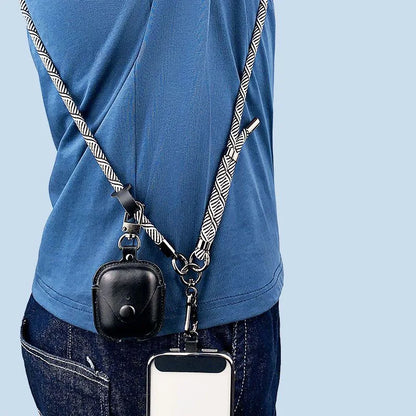 150cm Adjustable Crossbody Phone Lanyard Strap with Patch & Neck Rope