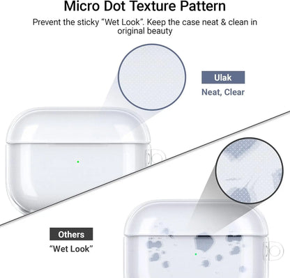 2025 Clear Case for AirPods Pro 3 – Shockproof Cover with Keychain & Cleaner Kit