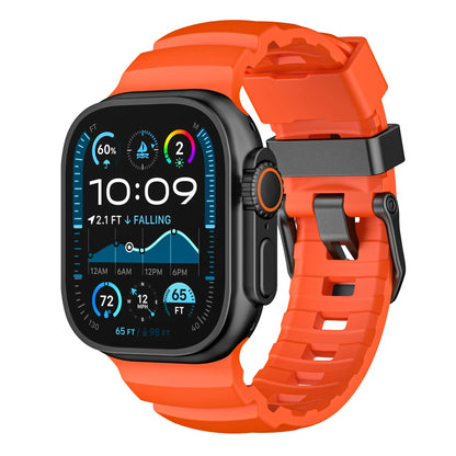 Fluorescent Silicone Bracelet for Apple Watch Series 4–10 & Ultra 2