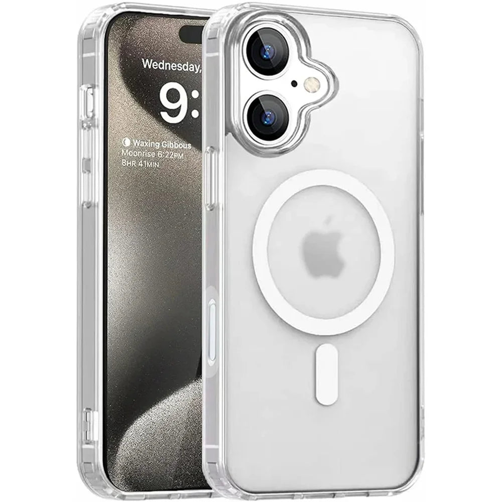 MagSafe Clear Magnetic Case for iPhone 11–16 Pro Max/Plus Wireless Charging