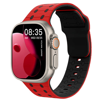 Sport Silicone Bracelet for Apple Watch Series 3–10 SE Ultra 38–49mm