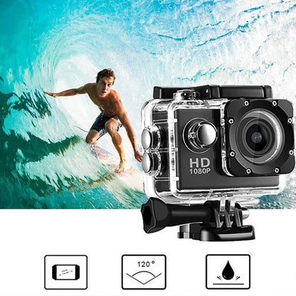 Full HD 1080P Waterproof Sports Camera | Mini Action Cam with Accessories