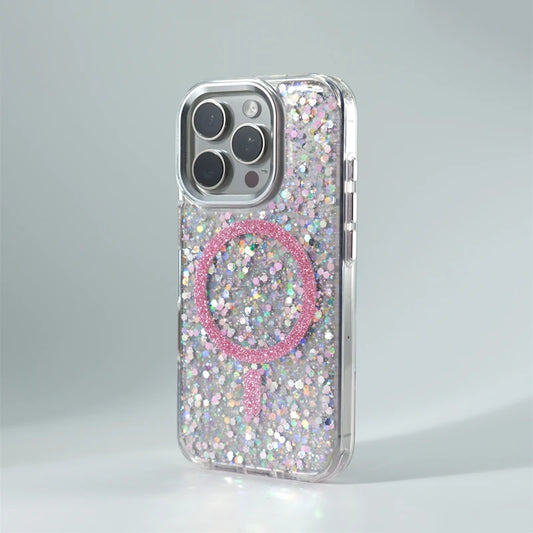Glitter MagSafe Shockproof Case for iPhone 12/13/14 Pro & Pro Max