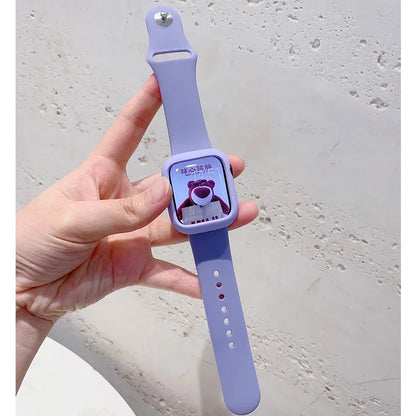 Shockproof Case with Silicone Sport Band for Apple Watch 42-45mm