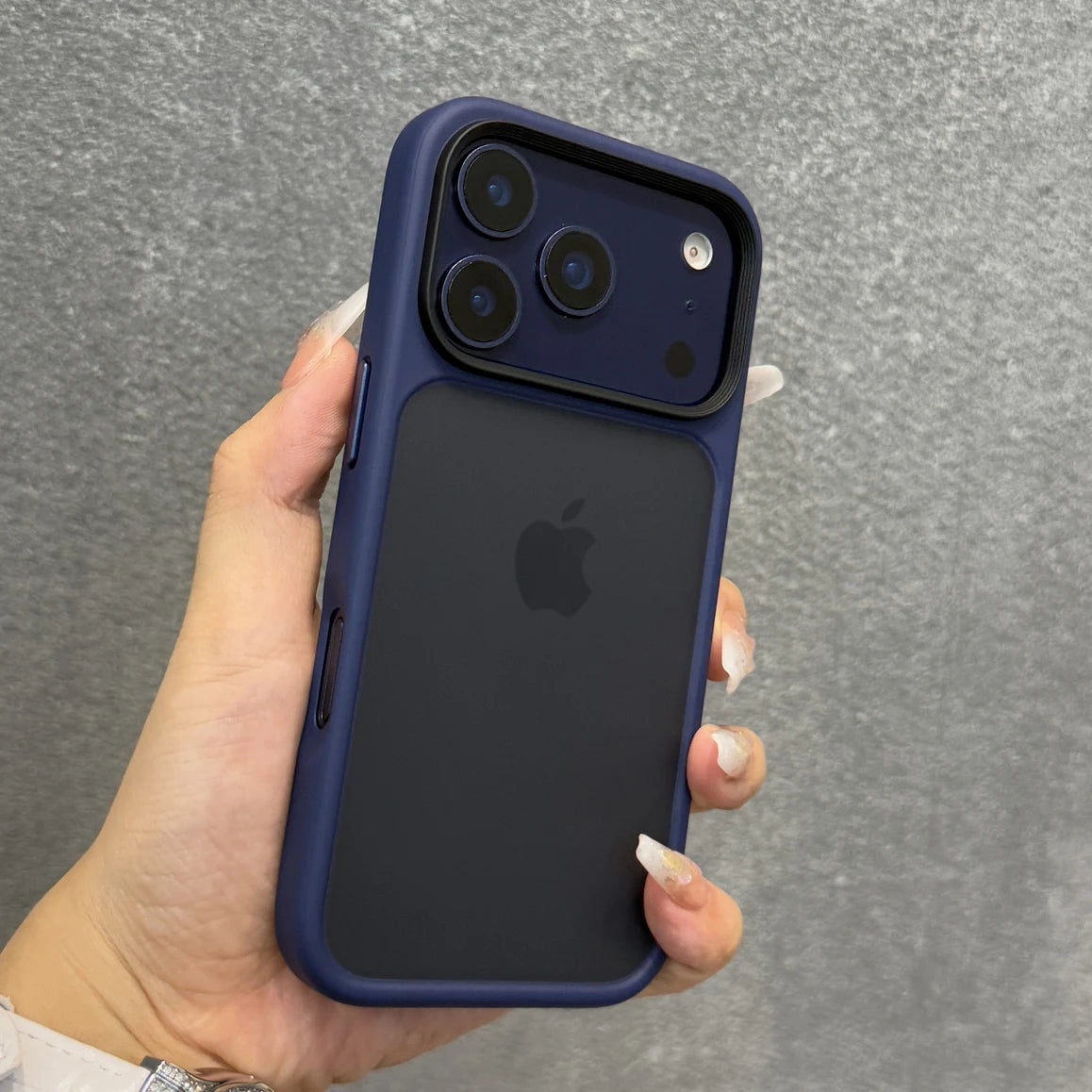 Orange Shield Matte Transparent Case for iPhone 17 Pro Max 17 Pro 17 Air Shockproof