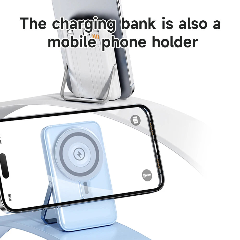 Magnetic 20000mAh Power Bank | 3-in-1 Fast Charging with Stand & LED Display